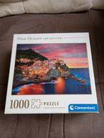 Clementoni puzzel 1000 stuks - Avond in Manarola, Hobby & Loisirs créatifs, 500 à 1500 pièces, Puzzle, Utilisé, Enlèvement ou Envoi