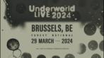 Places concert Underworld, Tickets en Kaartjes, Maart