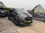 FORD TRANSIT CUSTOM * SPORT * L2 * 185PK * AUT *2 SCHUIFDEUR, Auto's, 4 cilinders, Leder en Stof, Bedrijf, 6 deurs