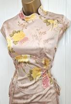 Mooie Oosters geïnspireerde Karen Millen jurk in zijde, UK10, Beige, Zo goed als nieuw, Karen Millen, Maat 36 (S)