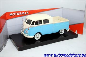 VW T1 Pick Up licht blauw 1/24 Motormax beschikbaar voor biedingen