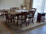 uittrekbare tafel met 6 stoelen, Enlèvement, Utilisé, Cinq personnes ou plus, Rectangulaire