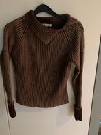Bruine pull met afhangende kraag: M, Ophalen of Verzenden, Zo goed als nieuw, Maat 38/40 (M), Bruin