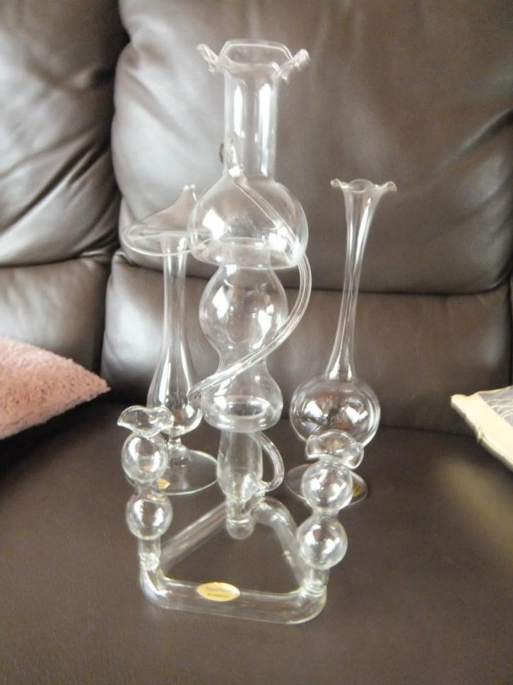 mond geblazen vaasjes (3stuks), Antiek en Kunst, Antiek | Glaswerk en Kristal, Ophalen of Verzenden