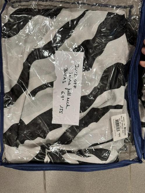 Bucas buzz-off zebra full neck - 155/208 cm, Dieren en Toebehoren, Paarden en Pony's | Dekens en Dekjes, Gebruikt, Deken, Ophalen