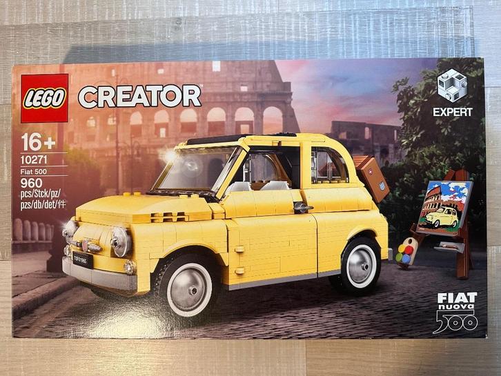 Lego set "Fiat 500" 10271, Kinderen en Baby's, Speelgoed | Duplo en Lego, Zo goed als nieuw, Lego, Complete set, Ophalen
