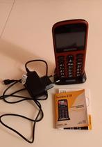 Gsm Konrow Senior 231 couleur bordeaux avec touches noires, Télécoms, Téléphonie mobile | Sony, Comme neuf, Enlèvement ou Envoi
