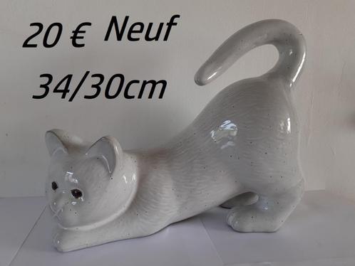 grand chat en ceramique, kat beeld, Collections, Statues & Figurines, Neuf, Animal, Enlèvement ou Envoi