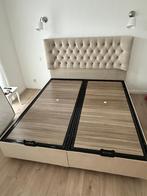 Lit box, Beige, Comme neuf, Enlèvement, 180 cm