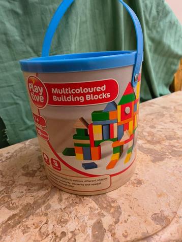 Bouwdoos houten blokjes (80 stuks) van Playtive beschikbaar voor biedingen