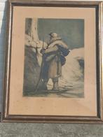 gravure yser signe leonard charly, Antiquités & Art, Enlèvement ou Envoi