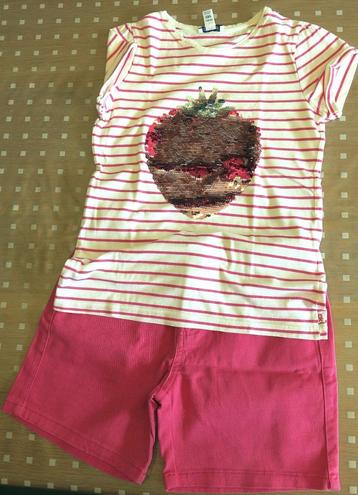 Ensemble fraise, 10 ans (140), état neuf beschikbaar voor biedingen