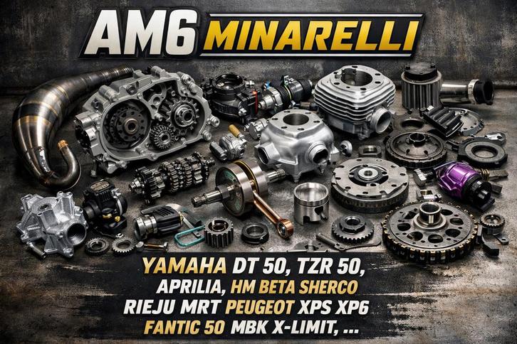 Minarelli am6/50cc beta sherco mrt dt hm xps rs 50onderdelen, Fietsen en Brommers, Brommeronderdelen | Algemeen, Zo goed als nieuw