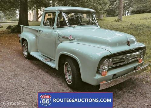 Ford F-100 Pick Up 1956 | Route 66 Auctions, Auto's, Oldtimers, Bedrijf, Te koop, Ford, Benzine, Overige carrosserie, 2 deurs