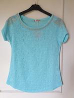 turquoise t-shirt strass goud vast halssnoer strik TU, Kleding | Dames, Ophalen of Verzenden, Zo goed als nieuw, Maat 38/40 (M)