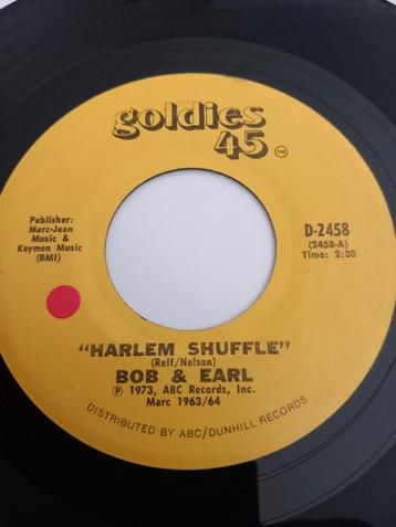 BOB & EARL. HARLEM SHUFFLE. VG. POPCORN 45