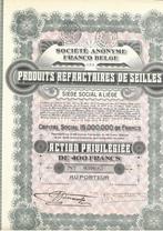 Produits Réfractaires de Seilles - Liège, Timbres & Monnaies, 1920 à 1950, Action, Enlèvement ou Envoi