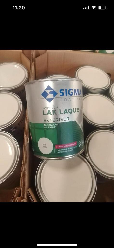 Sigma, Sikkens en Wijzonol binnen en buiten lak, Doe-het-zelf en Bouw, Verf, Beits en Lak, Nieuw, Lak, Zwart, Ophalen of Verzenden