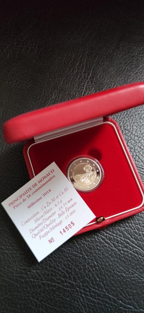 2 euro commémorative Monaco 2016 à 2025, Collections, Collections complètes & Collections, Enlèvement