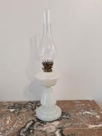 Antieke glazen olielamp, Antiek en Kunst, Ophalen of Verzenden