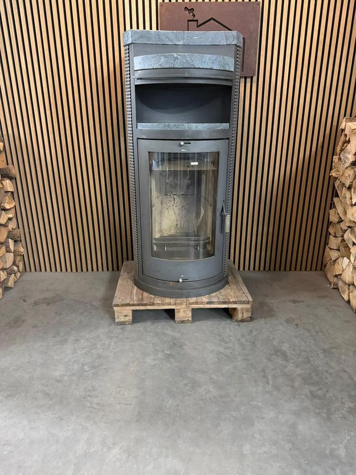 24301 Houtkachel Fireplace +speksteen 8kw, Huis en Inrichting, Kachels, Gebruikt, Vrijstaand, Houtkachel, Hout, Ophalen
