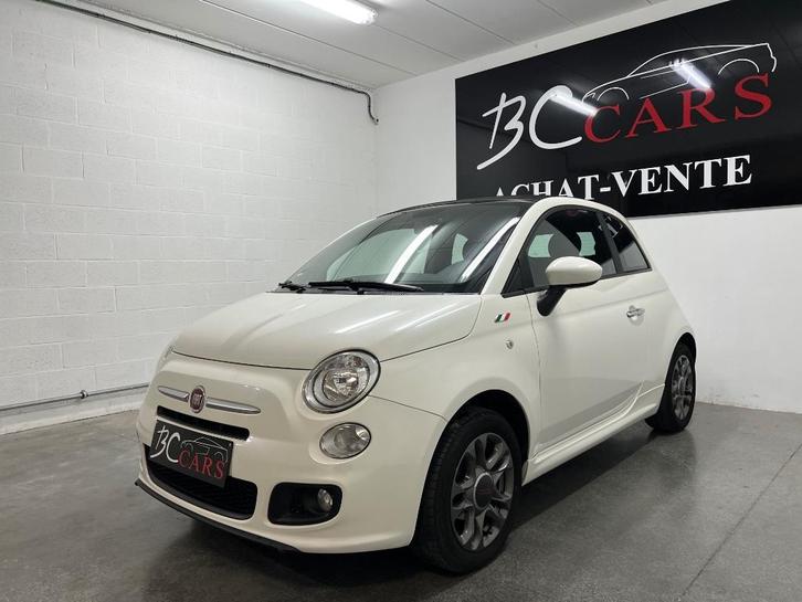 Fiat 500c cabriolet 1.2i*garantie*clim semi cuir jante, Auto's, Fiat, Bedrijf, 500C, ABS, Airbags, Airconditioning, Bluetooth