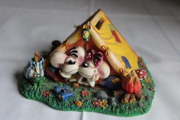 Diddl en diddlina spaarpot tent 13 x 14 cm, Enlèvement ou Envoi, Différentes figurines, Utilisé, Statue ou Figurine