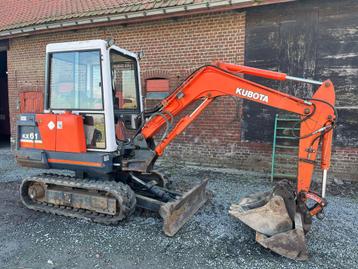 Minigraver Kubota 2,7Ton met nieuwe rupsen, Zakelijke goederen, Machines en Bouw | Kranen en Graafmachines, Ophalen, Graafmachine