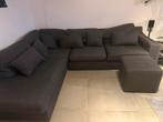 Hoekbank met poef, Huis en Inrichting, Ophalen, Gebruikt, Stof