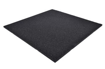 Zwarte Rubber Terras Tegels 100x100x 2.5cm €19.45,- per m2!