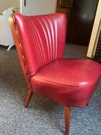 Retro zetel, Huis en Inrichting, Ophalen, Gebruikt, Leer