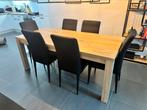 Eettafel met 6 stoelen, Huis en Inrichting, Tafels | Eettafels, Ophalen, Gebruikt