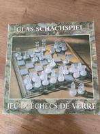 Schaakbord van glas - pionnen van helder en mat glas, Hobby en Vrije tijd, Gezelschapsspellen | Bordspellen, Ophalen