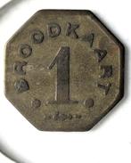Vooruit-token: broodkaart 1880 Fisch - Brass, Ophalen of Verzenden, Overige materialen