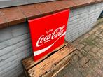 Oud origneel Coca Cola emaille reclamebord, Verzamelen, Ophalen of Verzenden, Gebruikt, Reclamebord