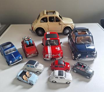 Fiat 500 miniatuur collectie beschikbaar voor biedingen