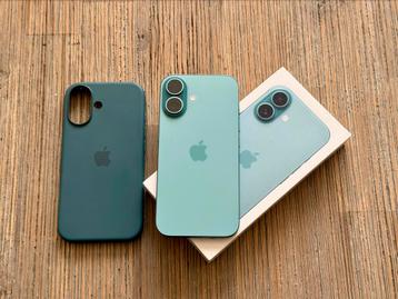 iPhone 16 128GB Teal/ pas 3 weken oud met Apple MagSafe case beschikbaar voor biedingen