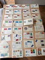+- 100 FDC buitenland, Ophalen of Verzenden, Beschreven