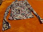 Psychedelisch topje met lange mouwen., Kleding | Dames, Carnavalskleding en Feestkleding, Ophalen, Maat 42/44 (L), Zo goed als nieuw