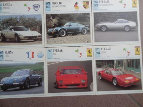autofiches 14cmX14cm (60stuks), Verzamelen, Automerken, Motoren en Formule 1, Zo goed als nieuw, Auto's, Ophalen of Verzenden