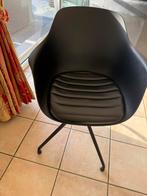 4 draaibare stoelen zwart, Ophalen, Gebruikt, Zwart