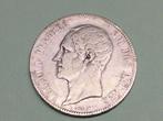 België 5 Frank 1867 met punt zilver, Ophalen of Verzenden, Zilver