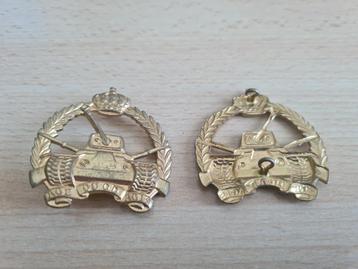 Insigne béret chars lourds du bataillon en or, Enlèvement ou Envoi, Armée de terre, Emblème ou Badge