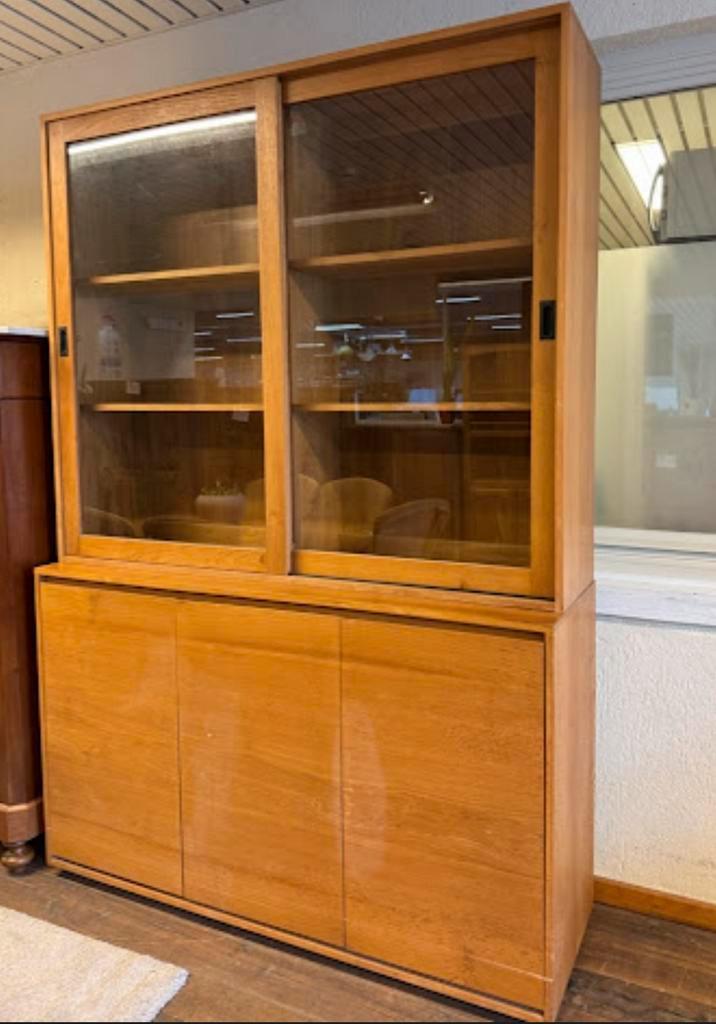 Mid- century Stijl, vitrine kast, Huis en Inrichting, Kasten | Vitrinekasten, Zo goed als nieuw, Ophalen of Verzenden