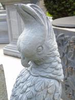 Standbeeld van een blauwe stenen papegaai, Tuin en Terras, Ophalen, Nieuw, Steen, Dierenbeeld