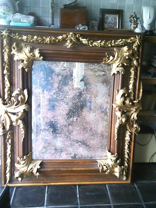 Antieke Italiaanse spiegel, Antiek en Kunst, Antiek | Spiegels, 100 tot 150 cm, 100 tot 150 cm, Rechthoekig, Ophalen