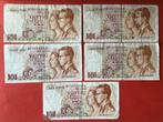 5 biljetten van 50 Fr Type 1966, Ophalen of Verzenden, Setje