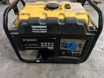 Atlas Copco P3000 generator | 2.5kW | 360h | Grote tank | beschikbaar voor biedingen