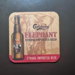 Sous Bock Carlsberg Elephant (modèle 2), Autres marques, Sous-bock, Utilisé, Enlèvement ou Envoi