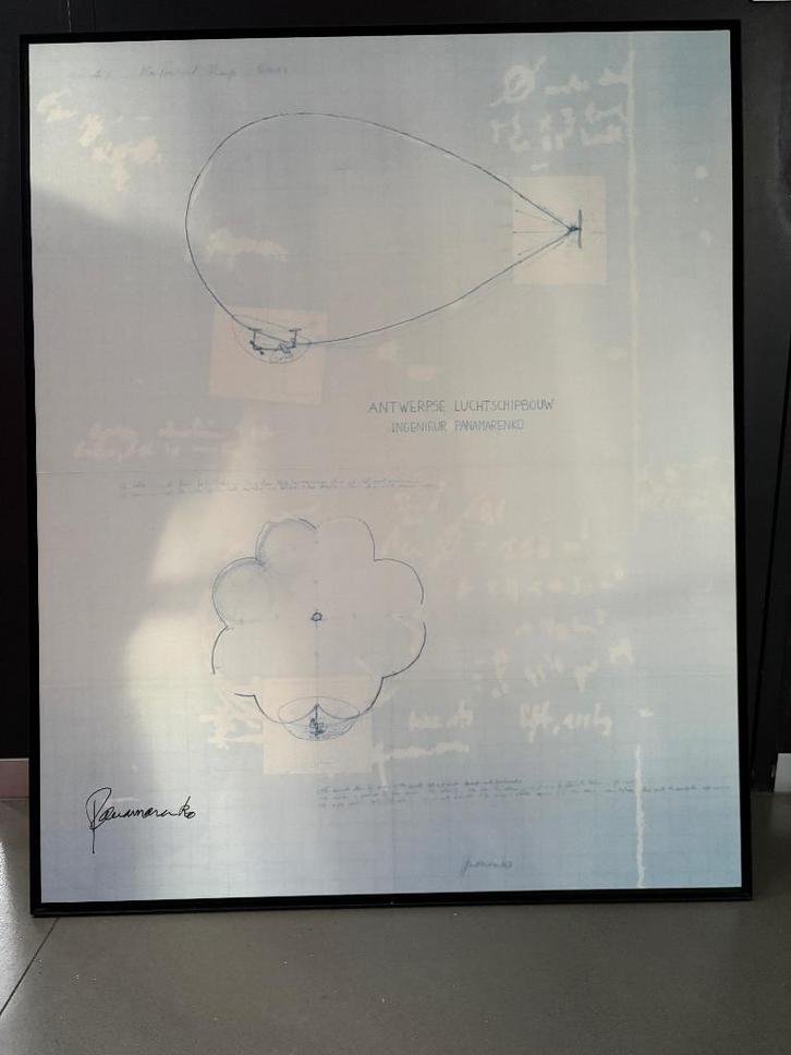 Kleuroffset op papier van Panamarenko, Antiquités & Art, Art | Autres Art, Enlèvement